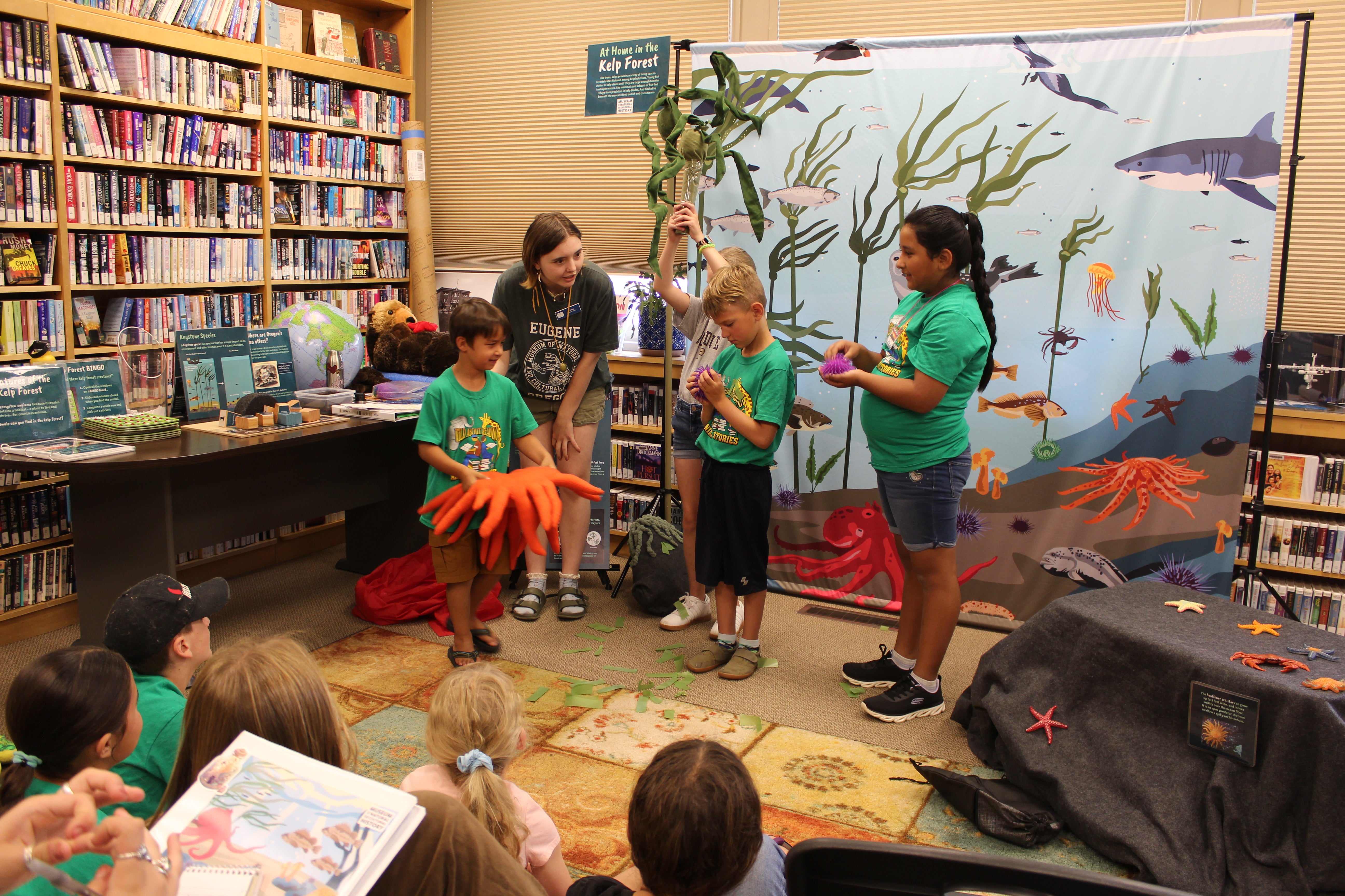 Journey Under the Sea program in a library with several children.