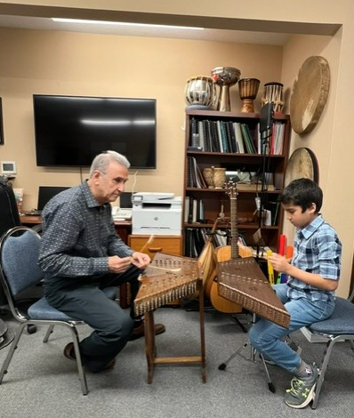 Hossein and Benjamin Santoor