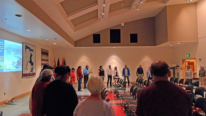 Ceremonial circle in honor of Celilo Falls