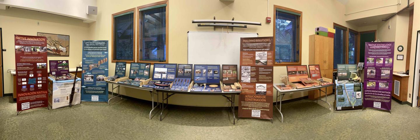 Native Innovations Museum Adventures Traveling Exhibit fully set up