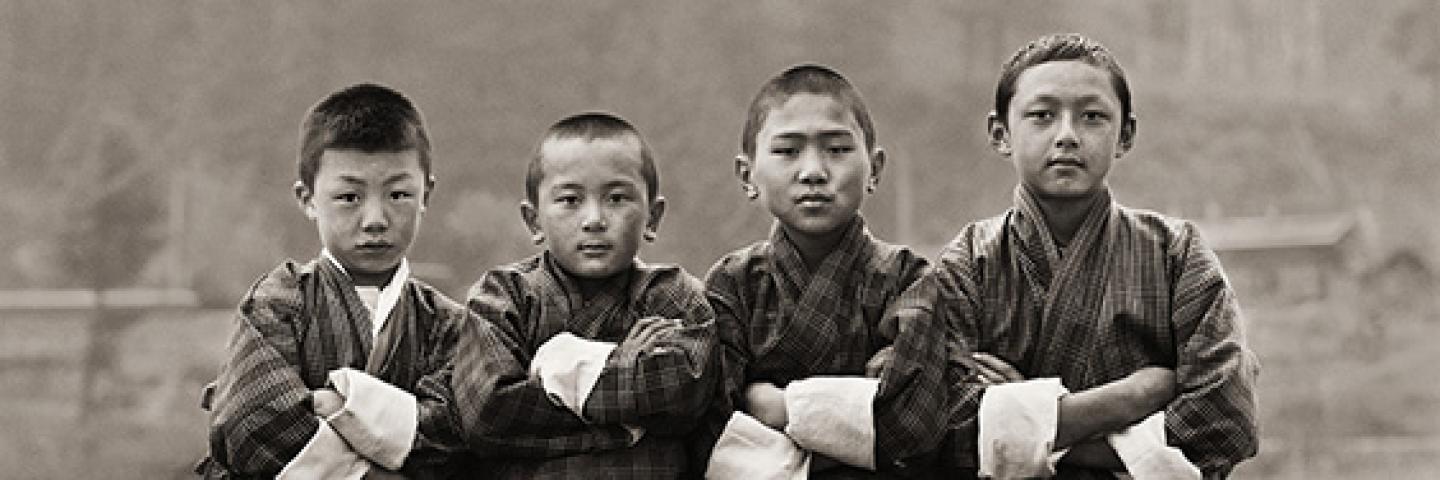 DIGNITY Exhibit, School Boys, Bhutan, 2010 