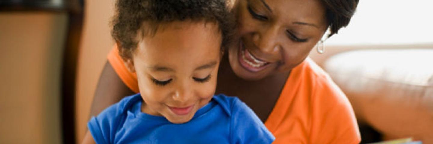 Reading aloud to a preschooler