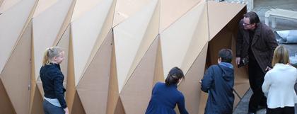 Cardborigami shelter