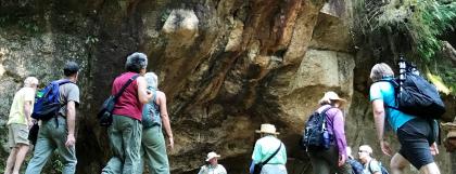 Excursion participants at Cascadia Cave