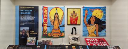 A case labeled Contemporary Artist Case with vibrantly colored art from Steph Littlebird.