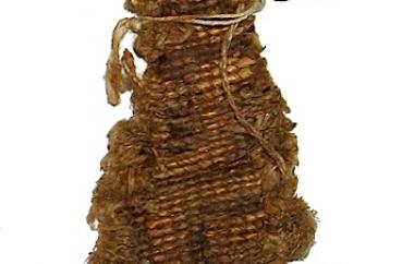 Very finely twined basketry fragment