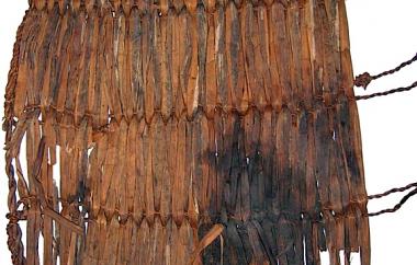 Open diagonal twine basketry