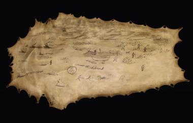 Seal skin painting
