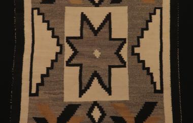 Woven southwestern rug