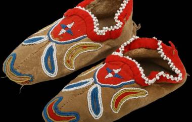 Beaded Mocassins: probably Interior Far North