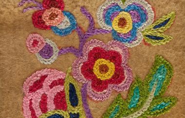 Embroidered Gauntlets, detail