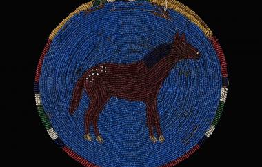 Beaded pouch (side one)