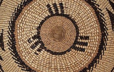 Basketry cap, detail of start