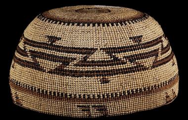 Klamath or Yurok basketry cap