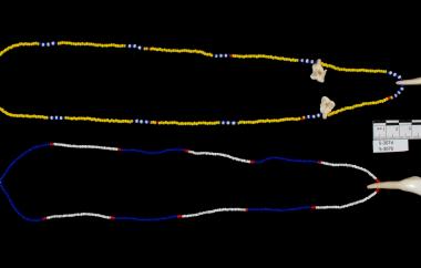 Glass Beads and Teeth Necklace