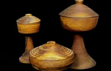 Wooden Bowls with Lids