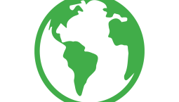 A green line drawing of planet Earth